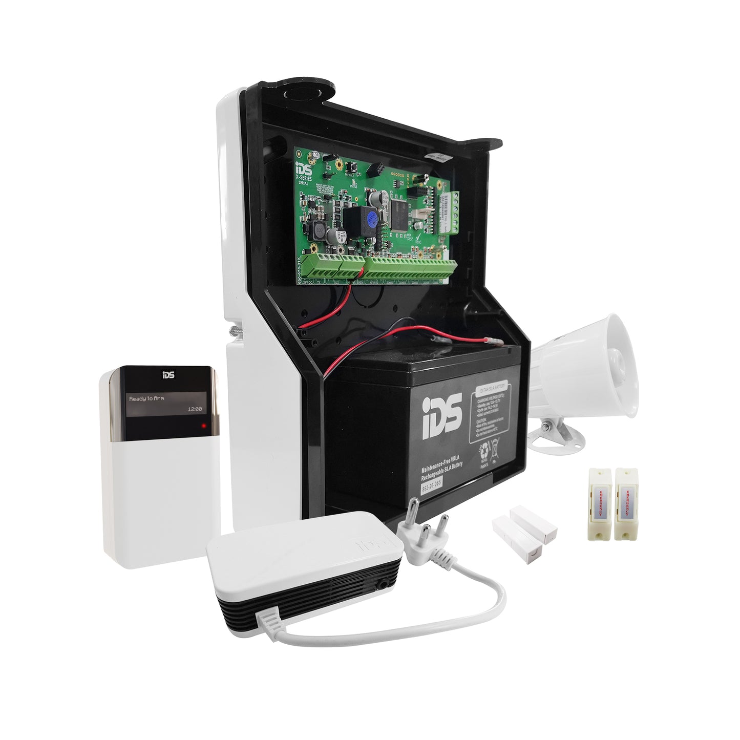 IDS X64 Alarm Kit Including LCD Keypad 2xMags 2xPanics