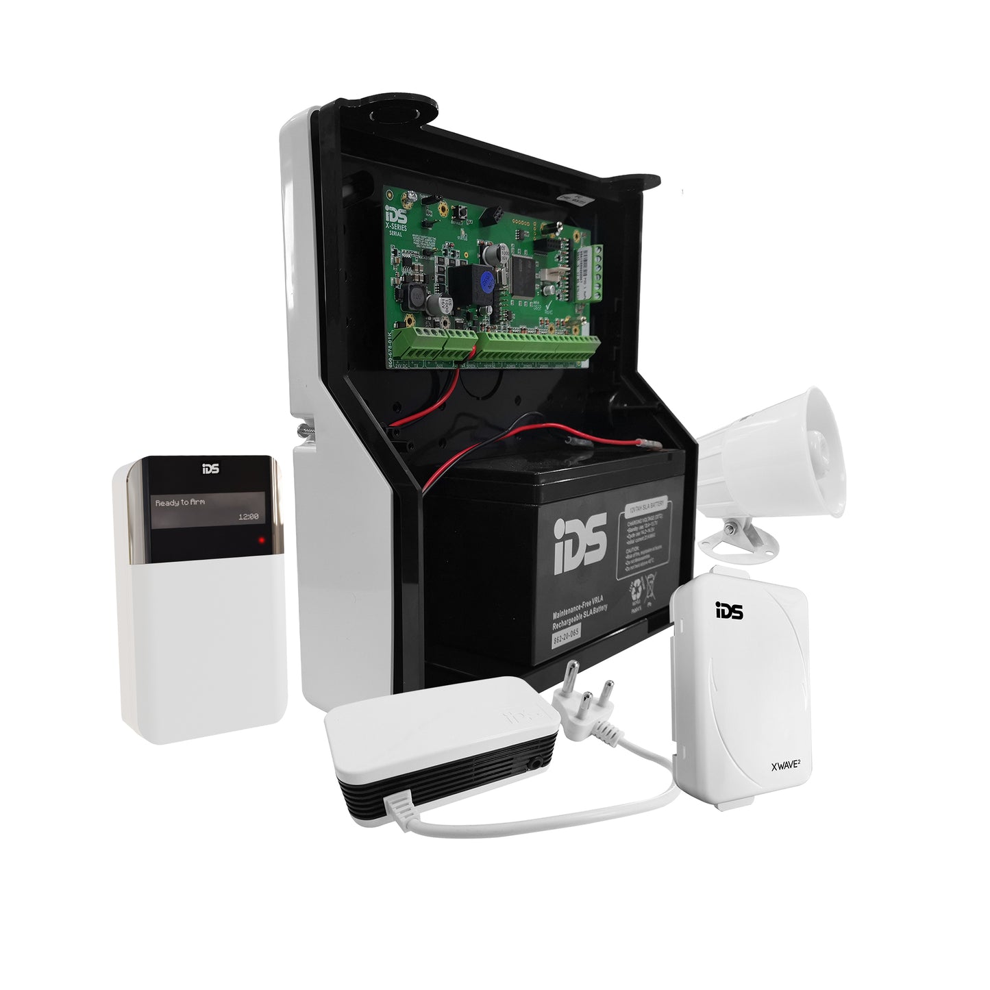 IDS X64 Wireless Alarm Kit Including LCD Keypad Xwave2 HUB