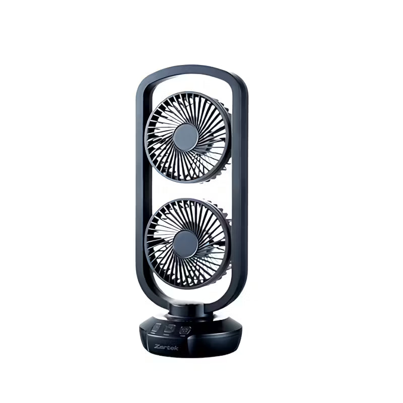 Zartek ZA-120 USB Rechargeable Large Airflow Double Blades Fan
