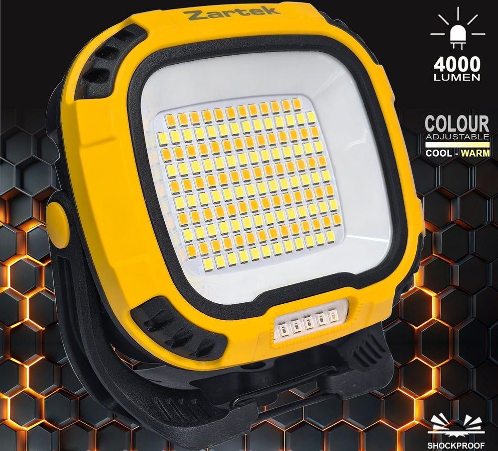Zartek ZA-843 USB Rechargeable LED Worklight with Powerbank