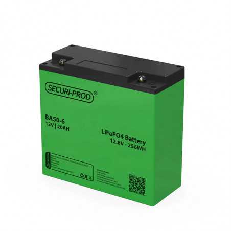 Securi-Prod 12V 20AH LiFePo4 Lithium Battery