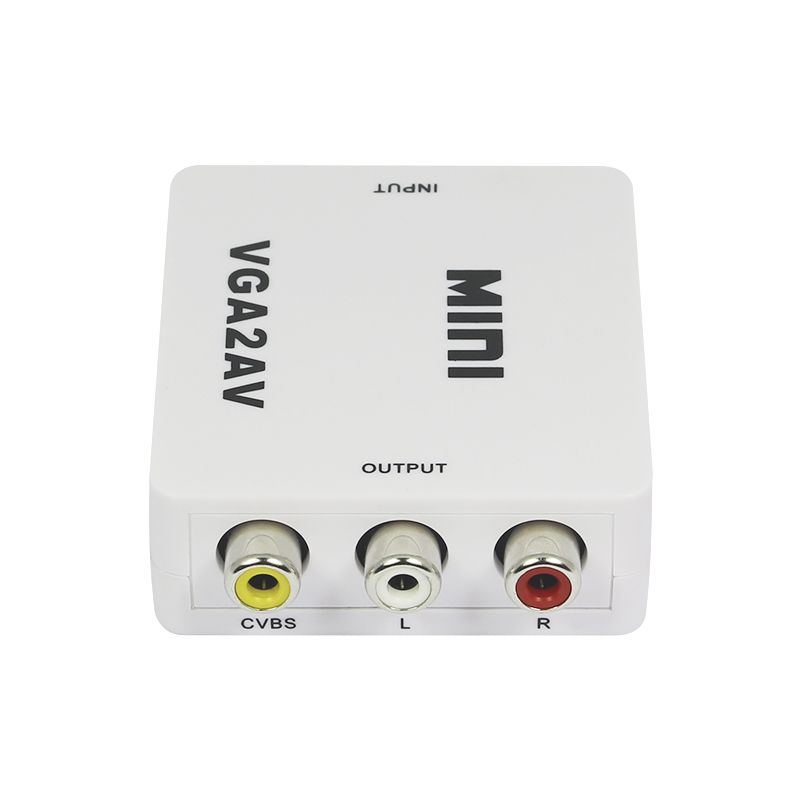 VGA2AV Mini VGA to AV Converter for PC and Audio