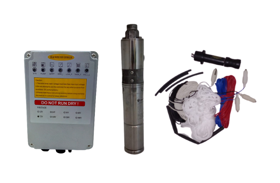 Solarwize Borehole Pump 1500L/hr 95m Max Header