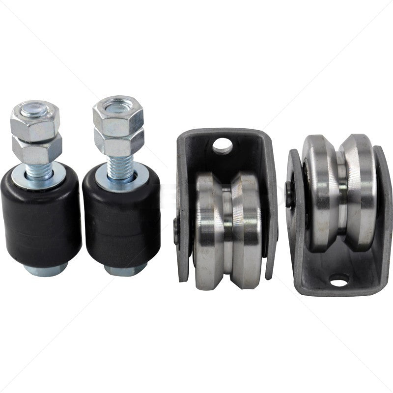 60mm V-Shaped Sliding Gate Wheels Electro-Plated