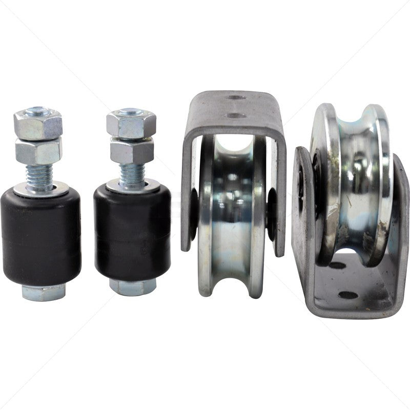 80mm U-Shaped Sliding Gate Wheels Electro-Plated