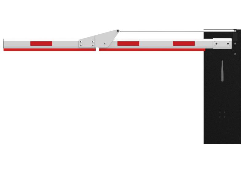 Hikvision 2m+2m Folding Pole Traffic Barrier Boom Gate