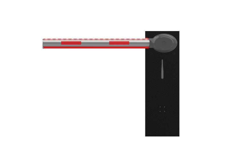 Hikvision 3m Octagonal Pole Traffic Barrier Boom Gate with LED Light B ...