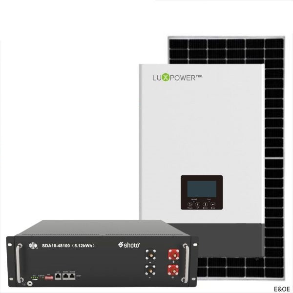 5.5kW Luxpower with 5.12kWh Lithium Battery Solar Package Only