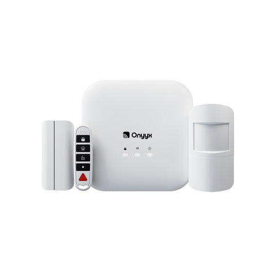 Onyyx Wireless Solution Incl Hub 5 Button Remote Indoor MotionSense Sensor DoorSense