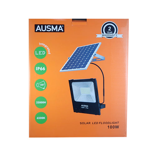 AUSMA 100W LED Solar Floodlight