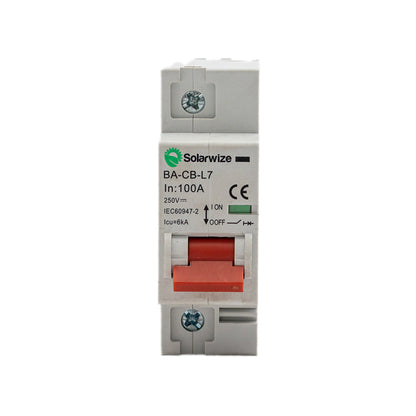 Solarwize DC Circuit Breaker 100A 1P 12-250VDC