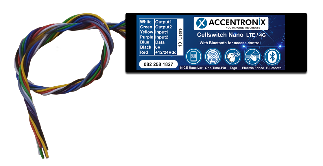 Accentronix Cellswitch Nano Plus 10k User GSM LTE 4G Unit