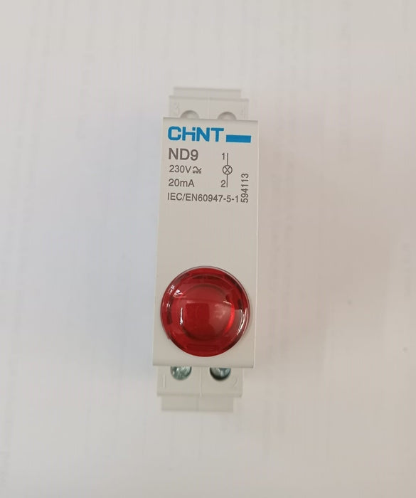 Chint Red LED Indicator 230V DIN