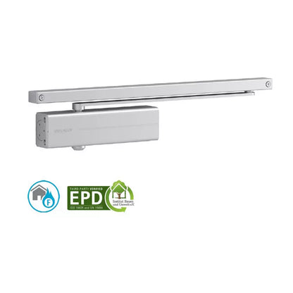ASSA ABLOY DC135 Rack & Pinion Door Closer with Guide Rail Non Hold Open