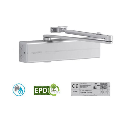 ASSA ABLOY DC300 Rack & Pinion Door Closer with Link Arm No Hold Open