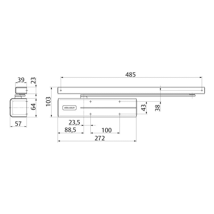 ASSA ABLOY DC700DA Heavy-Duty Cam-Motion® Door Closer Delayed Action