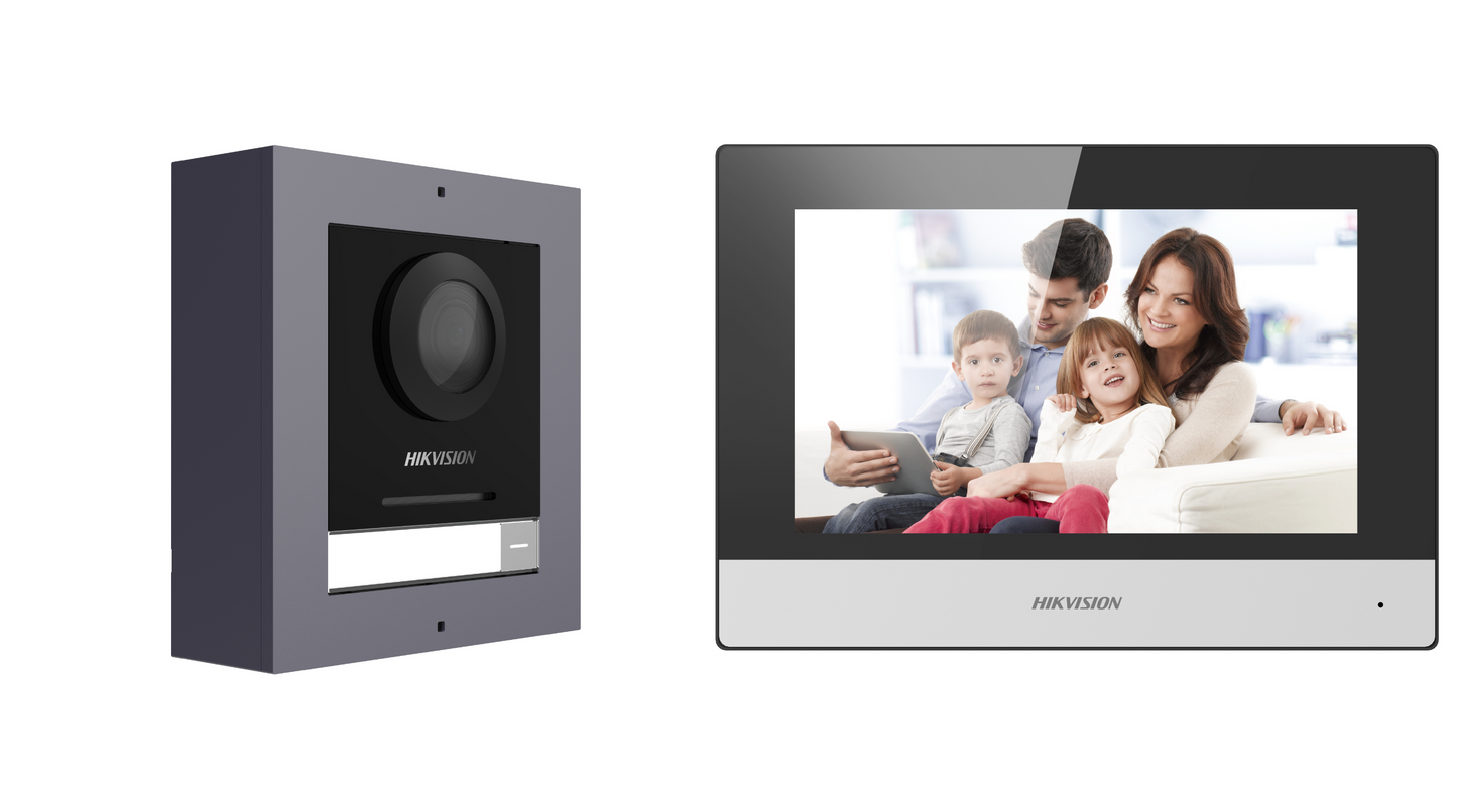 Hikvision 1-1 Video Intercom Kit with 4 Port Switch