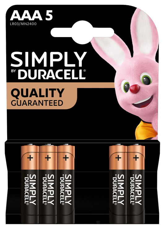Duracell 1.5V AAA Alkaline Battery 5 Pack