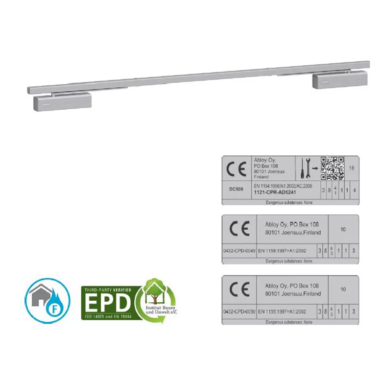 ASSA ABLOY FD464-DC500 Cam-Motion® Double Door Closer with Electromechanical Hold-Open