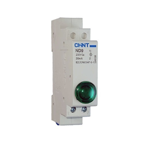 Chint Green LED Indicator 230V DIN