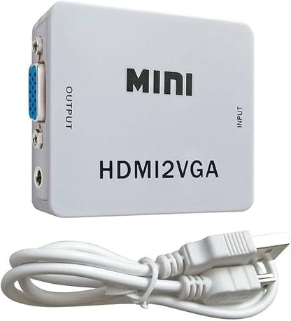 HDMIVGA Mini HDMI to VGA Converter for PC and Audio