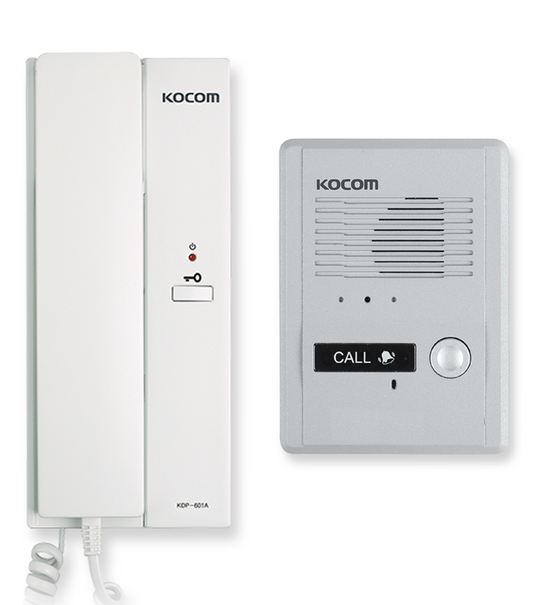 Kocom 6V Audio Intercom Kit- KDP-601D/MS-2D