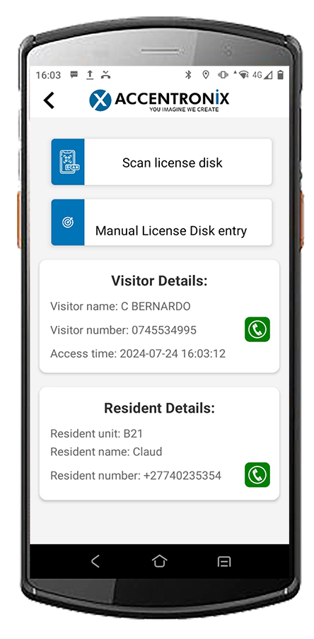Accentronix Licence Disc Scanner