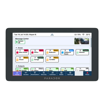Paradox K70M 7" Touchscreen Keypad Grey - PA6862G