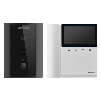 Commax 4.3 Inch Led Touch Button Colour Video Intercom Kit