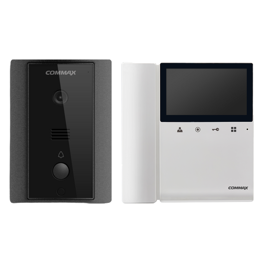 Commax 4.3 Inch Led Touch Button Colour Video Intercom Kit