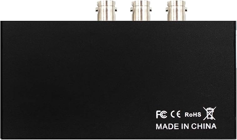 Wiistar SDI Splitter 1x2 Supports SD-SDI, HD-SDI, 3G-SDI Support SDI Splitter 1 in 2 Out Full HD 1080P for Camera Monitor SDI Devices