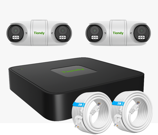 Tiandy 2 Omni IP Camera Kit with 8CH NVR & 1TB HDD