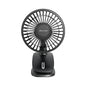 Zartek ZA-144 Solar USB Rechargeable Portable Oscillating Clamp Fan