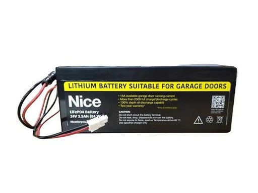 ET Nice 24V 3.5Ah Lithium DC Blue Garage Door Replacement Battery