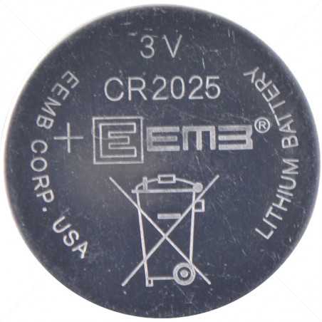 CR2025 3V Lithium Battery