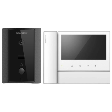 Commax 7 inch LED Touch Button Video Intercom Kit