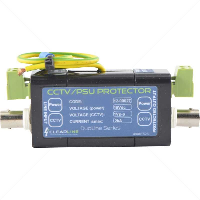 Clearline CCTV Camera Power and Video Surge Protector