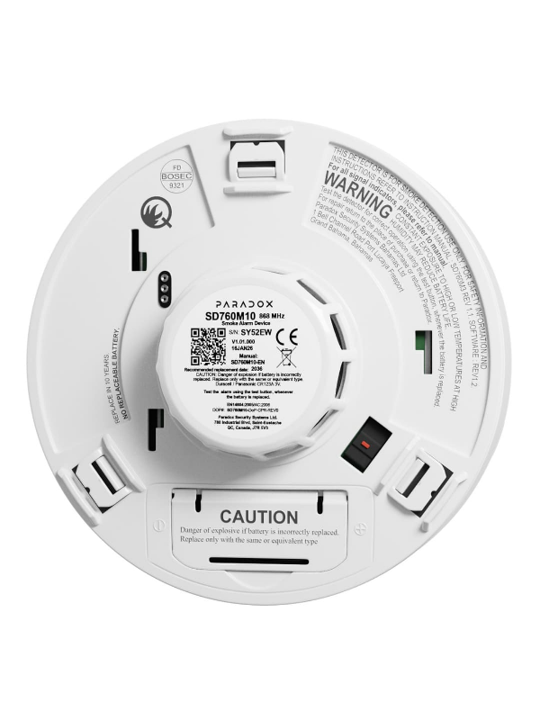 Paradox SD760M10 Wireless Smoke Detector - PA6716