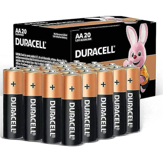 Duracell 1.5V AA Alkaline Battery 20 Pack