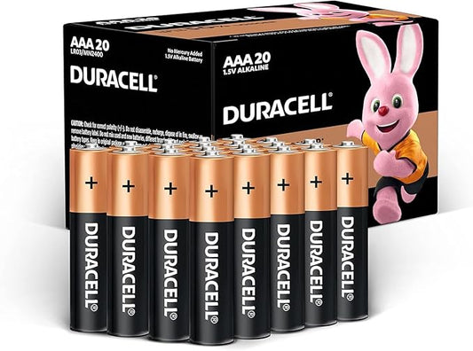Duracell 1.5V AAA Alkaline Battery 20 Pack
