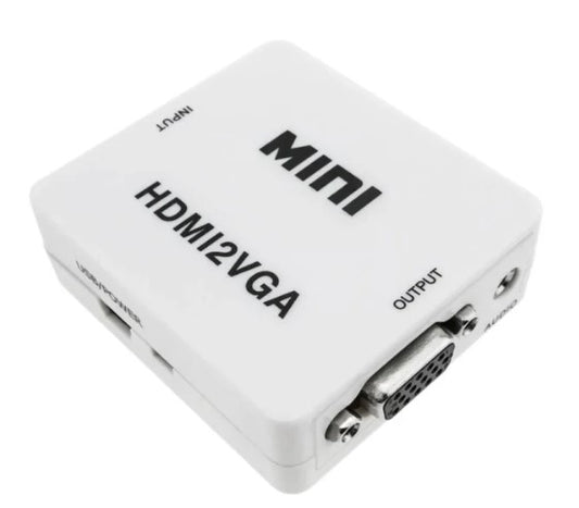 HDMIVGA Mini HDMI to VGA Converter for PC and Audio