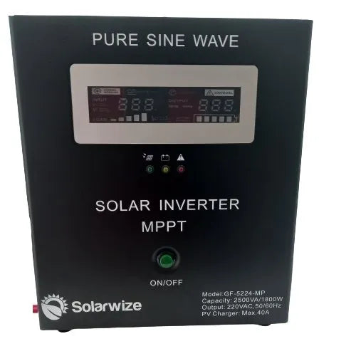 Solarwize 2500VA /1800W 24V 40A MPPT Pure Sinewave Inverter