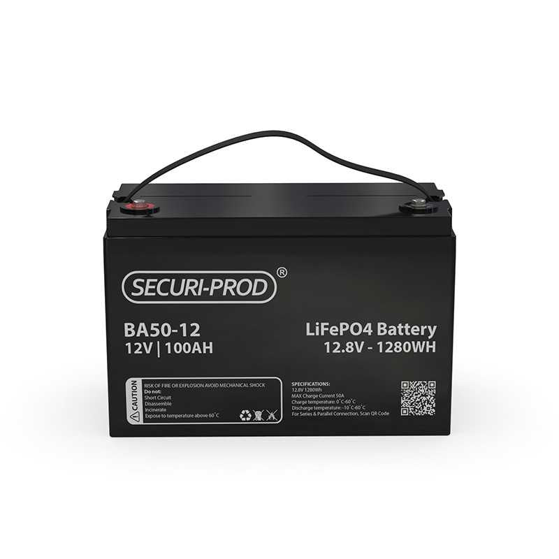 Securi-Prod 12V 100AH LiFePo4 Lithium Battery
