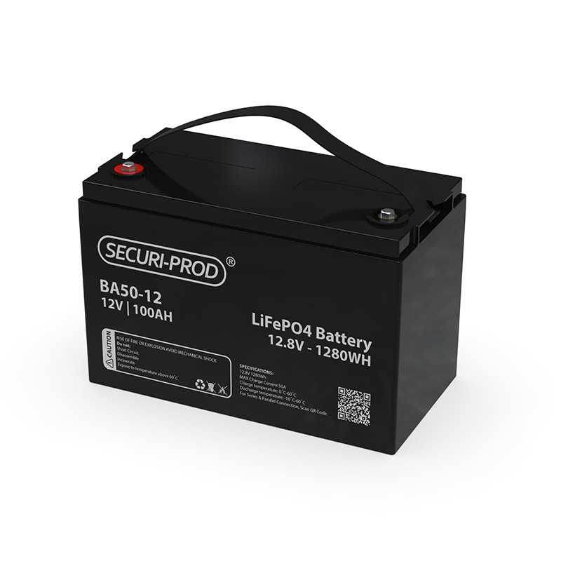 Securi-Prod 12V 100AH LiFePo4 Lithium Battery