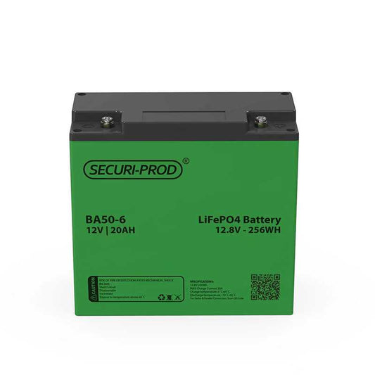 Securi-Prod 12V 20AH LiFePo4 Lithium Battery