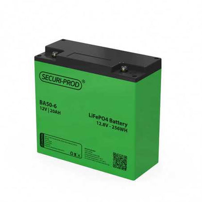 Securi-Prod 12V 20AH LiFePo4 Lithium Battery