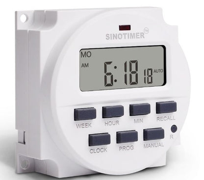 Sinotimer Digital 7 Days Programmable Timer Switch with Relay