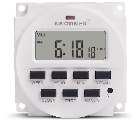 Sinotimer Digital 7 Days Programmable Timer Switch with Relay