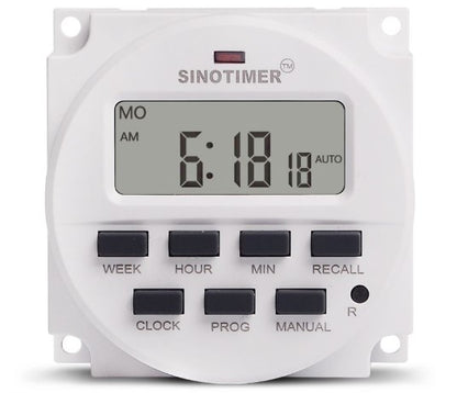 Sinotimer Digital 7 Days Programmable Timer Switch with Relay