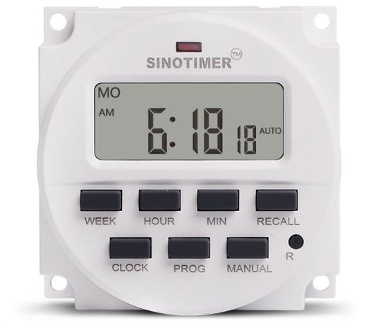 Sinotimer Digital 7 Days Programmable Timer Switch with Relay